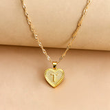 Hexagon Imitation Gold Pendant Necklace Peach – Jewelry Gift Ideas — 5