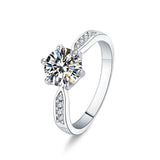 One Carat Six-claw Diamond Ring Zircon Accessories – Stylish Gifts — 5