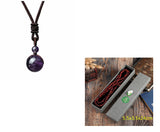 Fashion 16mm Natural Obsidian Pendant Amethyst – Jewelry Gift Ideas — 3