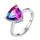 S925 Sterling Silver Ring Rainbow Stone Jewelry – Jewelry Gift Ideas — 3