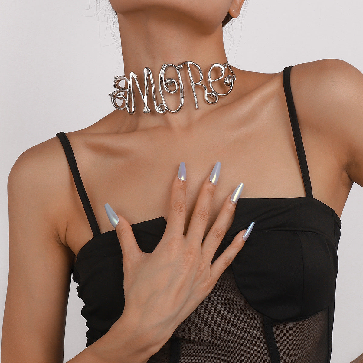 Exaggerated Letter Cool Sasa Necklace Retro – Jewelry Gift Ideas — 1