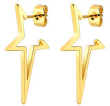 Women's Stainless Steel Retro Geometric Simple Stud – Gifts for Her — 4
