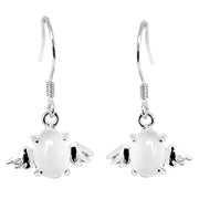 Angel Egg Earrings Pink Moonstone Angel Earrings – Meaningful Gifts — 5