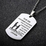 From Mom to Son - Stainless Steel Dog Tag – Jewelry Gift Ideas — 4