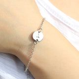 Round pendant 26 English alphabet bracelet – Jewelry Gift Ideas — 3
