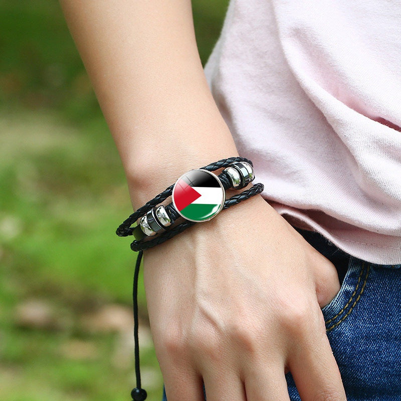World Flag Bracelet Woven Twisted – Jewelry Gift Ideas — 1