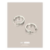 Metal Advanced Geometric Circular Earrings – Birthday Gifts — 3