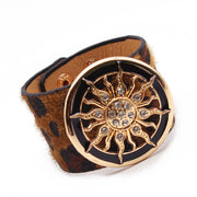 Ladies Leopard Print Leather Wide Bracelet – Jewelry Gift Ideas — 16