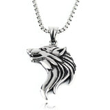 Stainless Steel Alloy Wolf Head Pendant Men's – Jewelry Gift Ideas — 5