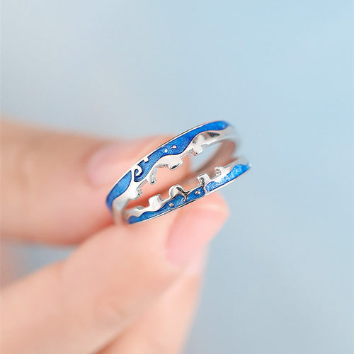 925 Sterling Silver Love Couple Ring – Gifts for Couples — 1
