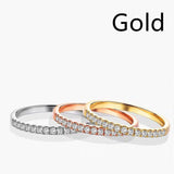 Women's Simple Fashion Set Row Diamond Ring – Stylish Gifts — 3
