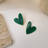 Retro Dark Green Earrings Korean Style Temperament – Stylish Gifts — 11