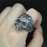 Punk Stainless Steel Men's Masonic Skull Ring – Gifts for Him — 2
