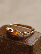 Japanese Orange Garnet Ring Female – Gifts for Her — 2