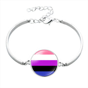 Rainbow Strip Time Gem Bracelet Alloy Bracelet – Jewelry Gift Ideas — 8