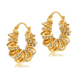 Spring Winding Design Personalized Earrings – Unique Gift Ideas — 4