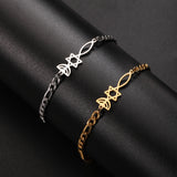 Cut Titanium Steel Bracelet Hollow Six-pointed – Jewelry Gift Ideas — 2
