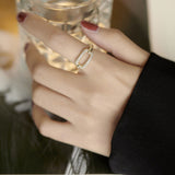 Fashion Korean Women Diamond Square Ring – Stylish Gifts — 1