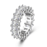 Fashion Simple Transparent Half Circle Square Ring – Stylish Gifts — 4