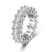 Fashion Simple Transparent Half Circle Square Ring – Stylish Gifts — 4