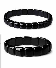 Men And Women Couple Natural Obsidian Bracelet – Jewelry Gift Ideas — 4