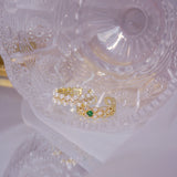 Zircon Pearl Temperament Ins Simple Emerald Diamond – Gifts for Her — 4