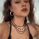 Simple Curved Moon Tassel Necklace For Women – Jewelry Gift Ideas — 1