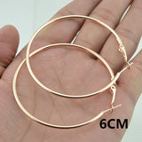 European And American Rose Gold Hoop Earrings – Thoughtful Gifts — 3
