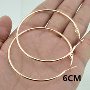 European And American Rose Gold Hoop Earrings – Thoughtful Gifts — 3