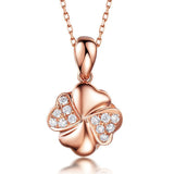 Sterling Silver Rose Gold Plated Necklace – Jewelry Gift Ideas — 3