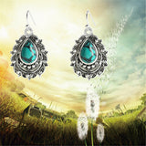 Turquoise Dripping Pear Shaped Earrings – Unique Gift Ideas — 4