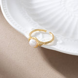 Romantic Natural Baroque Freshwater Pearl Ring – Gifts for Couples — 5