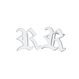 Ancient English Alphabet Stainless Steel Earrings – Thoughtful Gifts — 1