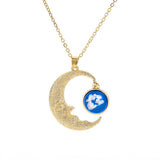 Moon Blue Sky White Cloud Resin Transparent – Jewelry Gift Ideas — 5