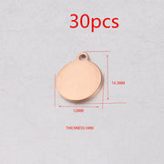 Stainless Steel Smooth Small Round Disc Pendant – Jewelry Gift Ideas — 7