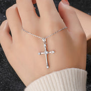 Silver Vintage Cross Necklace For Women – Jewelry Gift Ideas — 2