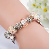 Fashion Orange Wing Pendant Beaded Bracelet – Jewelry Gift Ideas — 5