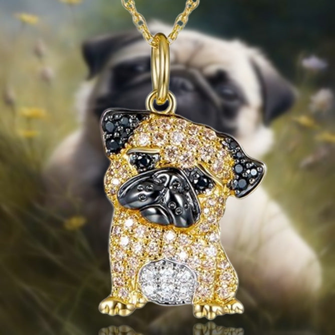 Pug Pet-shaped Pendant Necklace – Jewelry Gift Ideas — 1