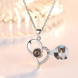 925 Silver Projection Color Photo Heart Necklace – Jewelry Gift Ideas — 6