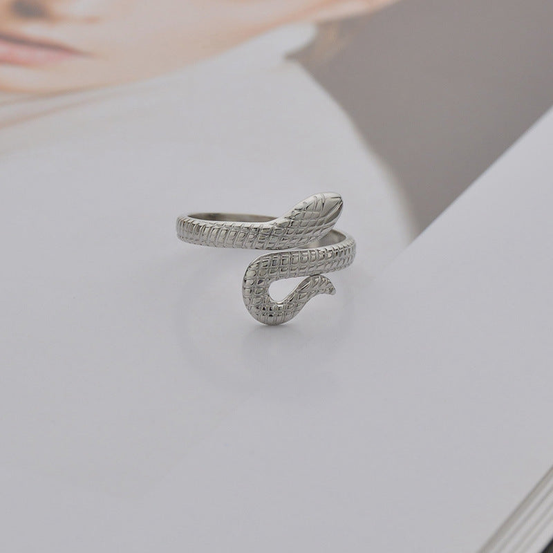 Fashion Women's Stainless Steel Snake Ring – Stylish Gifts — 1