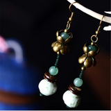 Art and Crafts Ceramic Earrings Flower Earrings – Creative Gifts — 2