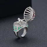 Creative Fantasy Birdcage Round House Ring – Home & Living Gifts — 5