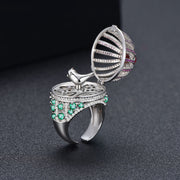 Creative Fantasy Birdcage Round House Ring – Home & Living Gifts — 5