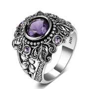 Carved amethyst ring – Thoughtful Gifts — 1