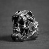 Skull head punk wind ghost head men's ring – Gifts for Him — 4