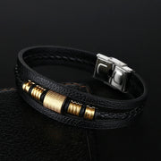 Cowhide Men's Bracelet Hand-Woven Multi-Layer – Jewelry Gift Ideas — 7