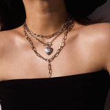 Creative Geometric Thick Chain Tassel Necklace – Jewelry Gift Ideas — 6