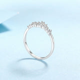 Women's 925 Sterling Silver Moissanite Ring – Gifts for Her — 10
