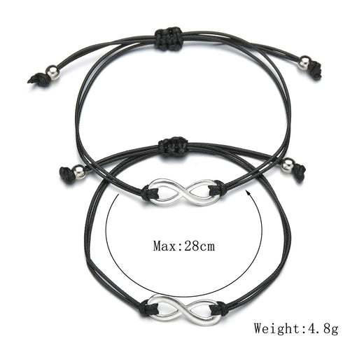 Card Bracelet Simple Alloy Figure 8 Hand Woven – Jewelry Gift Ideas — 2