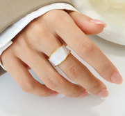 Sasha Golden Enamel Ring – Holiday Gift Ideas — 2